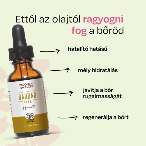 Baobab olaj 100% BIO Wooden Spoon 30 ml