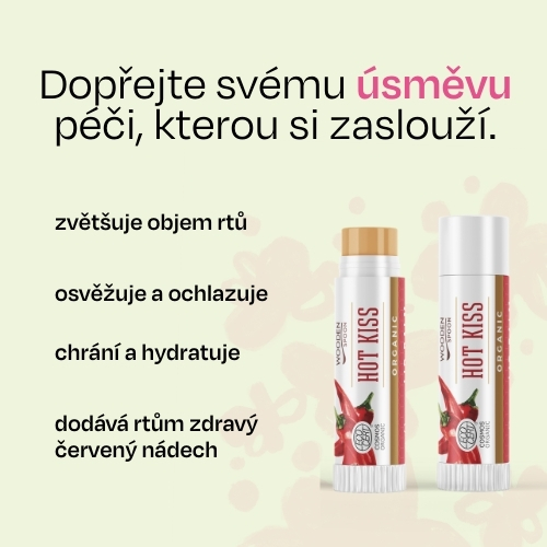 Balzám na rty Horký polibek Wooden Spoon 4,3ml