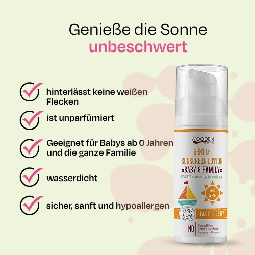 Sonnenmilch für Babys & Familie LSF 30 Wooden Spoon 50ml