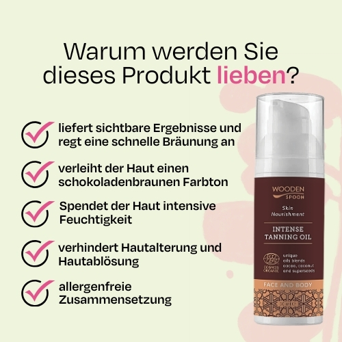 Öl für intensive Bräune Wooden Spoon 50ml