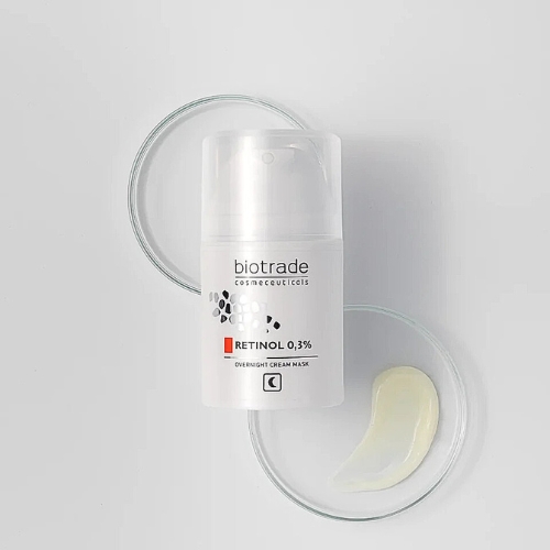 Nočná krémová maska na pleť s 0,3% retinolom Biotrade 50ml