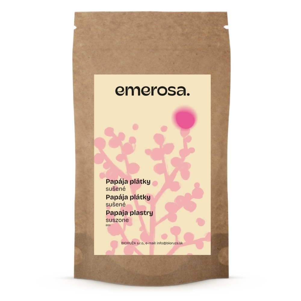 Papája sušená plátky Emerosa 500 g