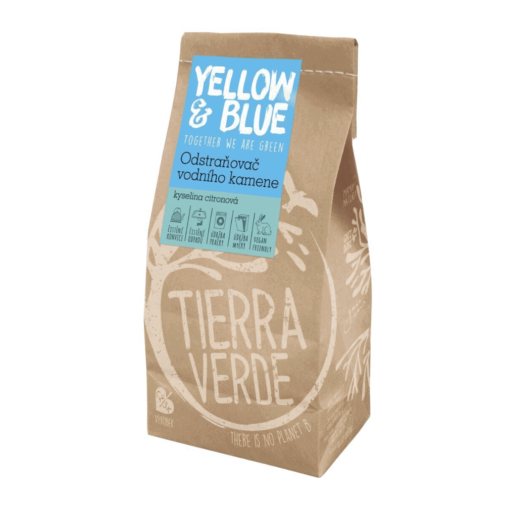Yellow & Blue odstraňovač vodného kameňa kyselina citrónová Tierra Verde 1 kg