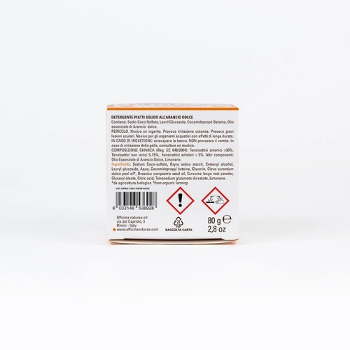 Tuhý prípravok na umývanie riadu Sladký pomaranč Officina Naturae 80g