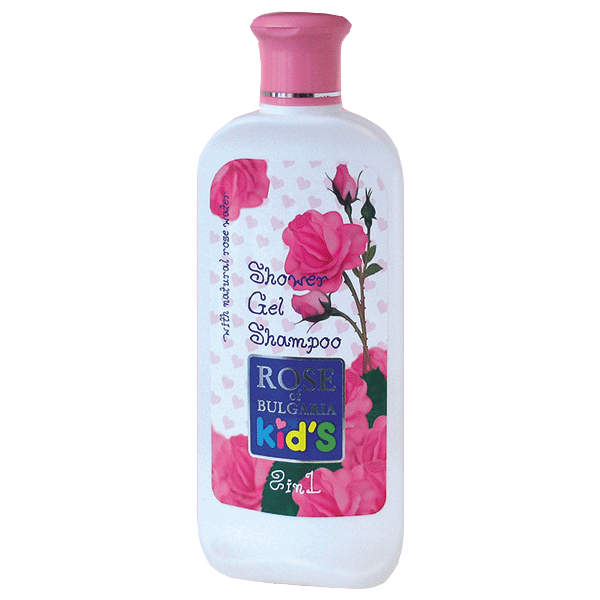 Šampón a sprchový gél pre deti z ružovej vody Rose of Bulgaria 200 ml
