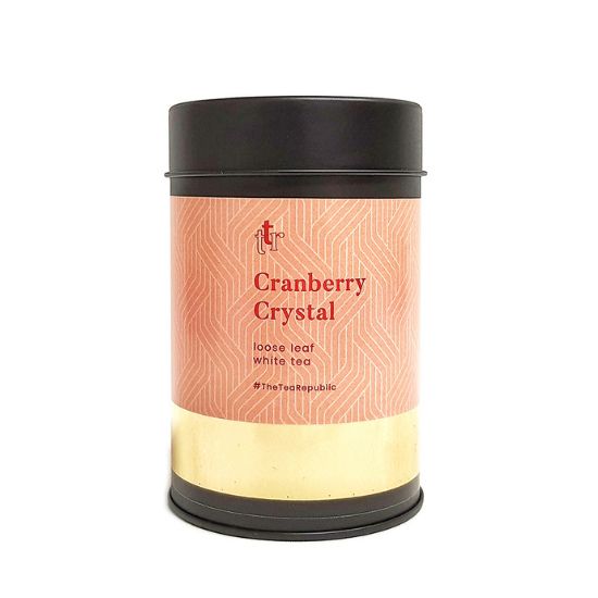 E-shop Sypaný čaj Cranberry Crystal v dóze The Tea Republic 75g