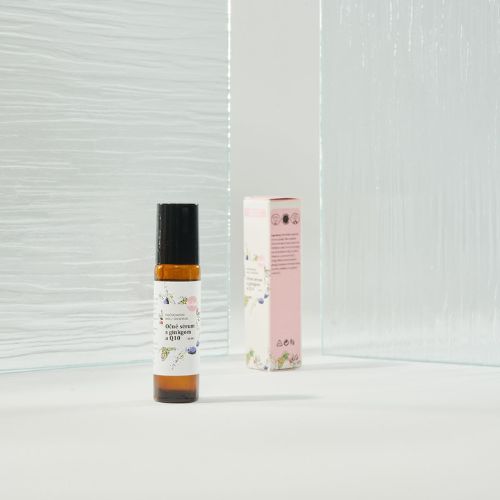 Nočné očné roll-on sérum s ginkom a Q10 Kvitok 10ml