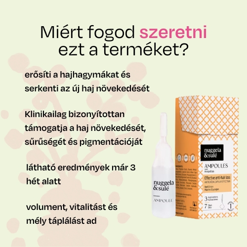 Hatékony ampulla hajhullás ellen Nuggela & Sulé 10ml