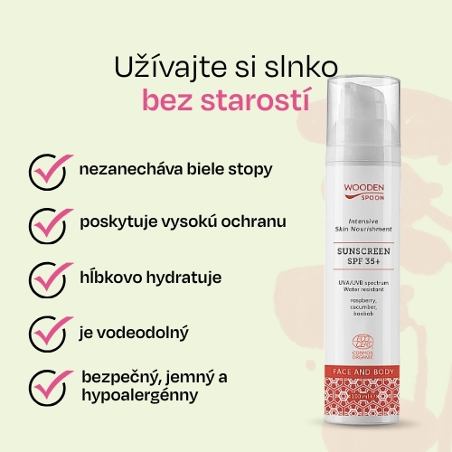 Opaľovacie mlieko na telo a tvár SPF 35+ Wooden Spoon 100ml