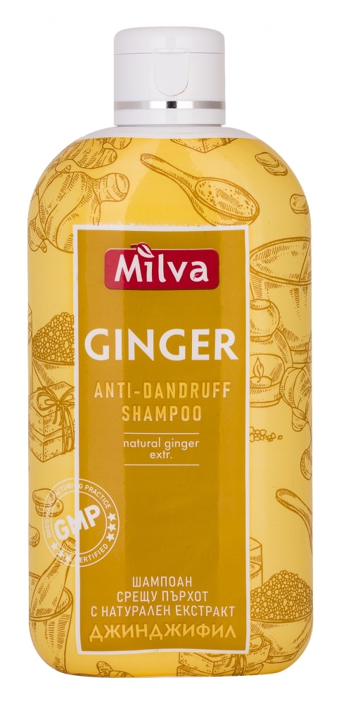 Milva Ginger šampón proti lupinám pre mastnú a podráždenú pokožku hlavy 200 ml