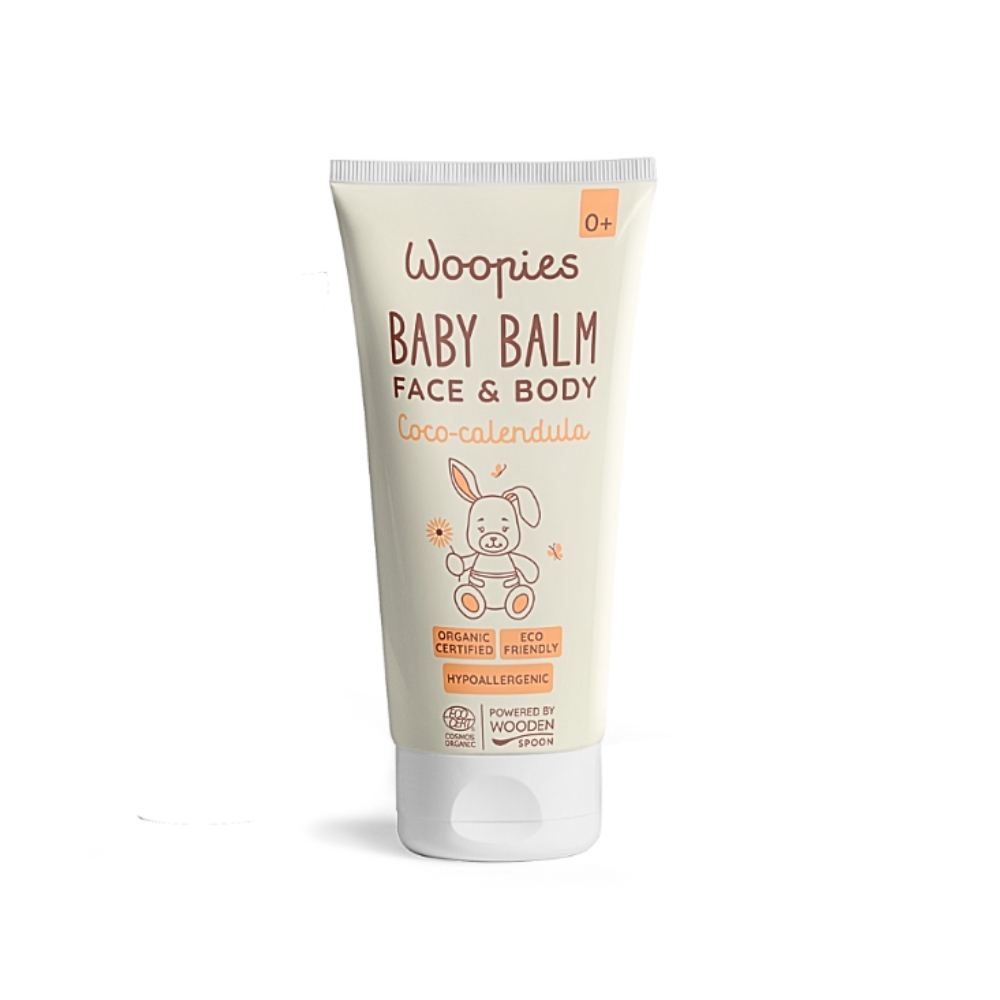 Detský organický balzam na telo a tvár kokos a nechtík Wooden Spoon 100ml