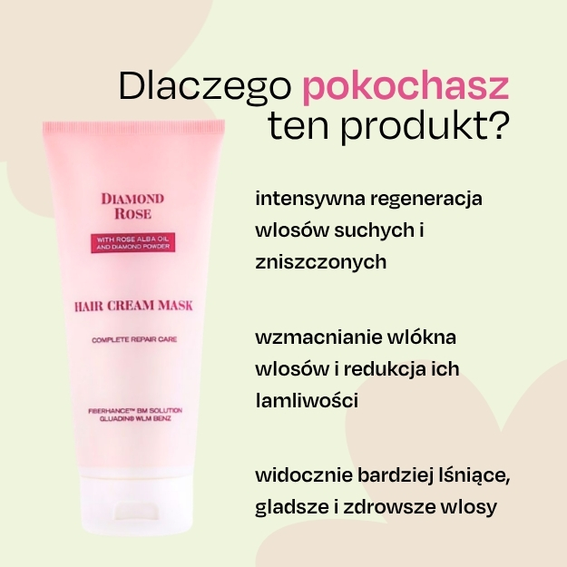 Kremowa maska do włosów Diamond Rose Biofresh 200 ml
