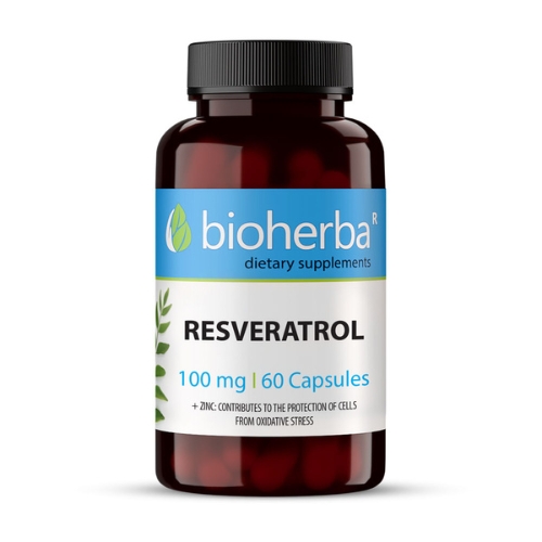 Resveratrol + zinok Bioherba 60cps.