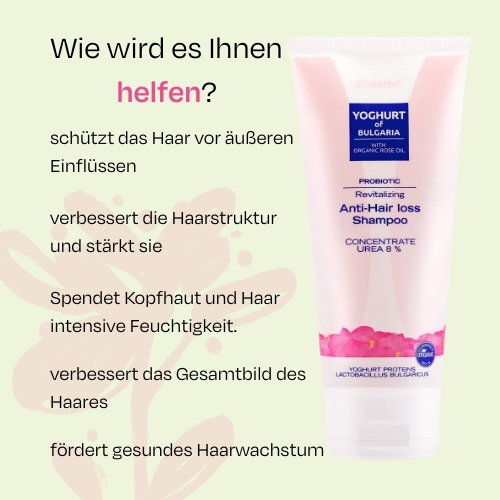 Revitalisierendes probiotisches Shampoo gegen Haarausfall YOGHURT OF BULGARIA 200 ml