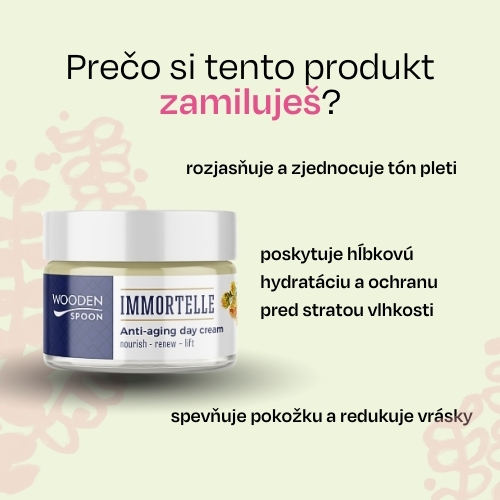 Prírodný slamienkový denný krém proti starnutiu Wooden Spoon 50ml