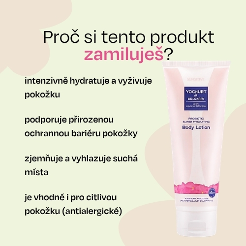 Probiotické tělové mléko superhydratační YOGHURT OF BULGARIA 200 ml