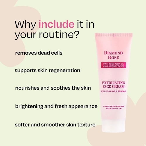 Exfoliating face cream Diamond Rose Biofresh 75 ml