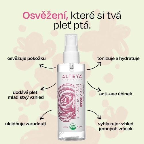 Růžová voda Alteya Organics 100ml