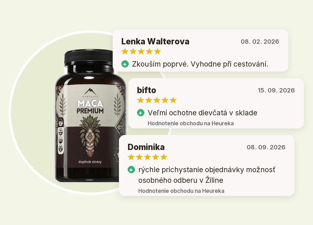Hodnotenia zákazníkov a obchodu Emerosa: Maca peruánska Hrotlife