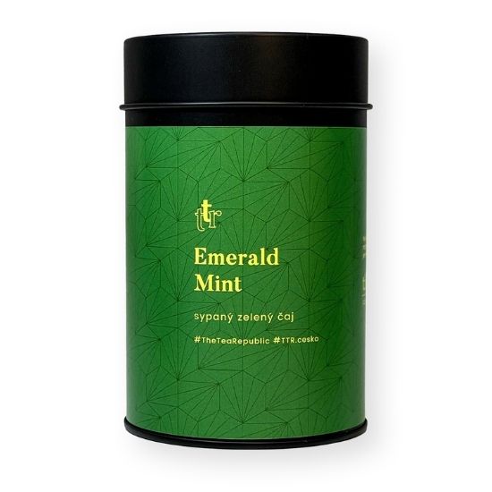 Levně Sypaný čaj Emerald Mint v dóze The Tea Republic 75g