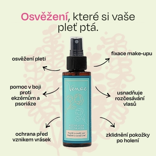 Růžová voda Venoc 100ml