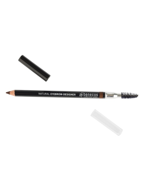 Benecos Natural Beauty obojstranná ceruzka na obočie s kefkou odtieň Brown 1,13 g