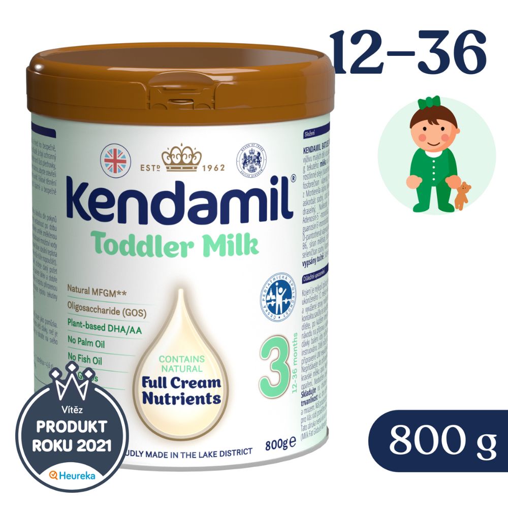 Batoľacie dojčenské mlieko 3 DHA+ Kendamil 800 g