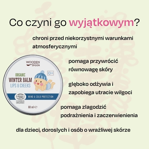 Balsam do ust i policzków dla dzieci Wooden Spoon 60 ml
