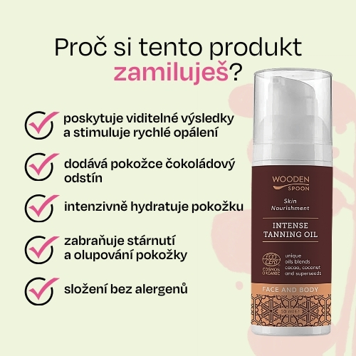 Olej pro intenzivní opálení Wooden Spoon 50ml