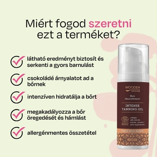 Wooden Spoon Intenzív barnító olaj  50ml