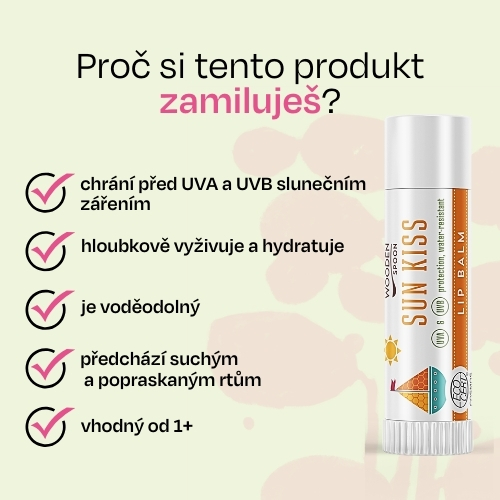Opalovací balzám na rty SUN KISS Wooden Spoon 4,3ml