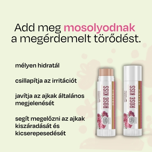 Rúzs balzsam csók rózsa Wooden Spoon 4,3ml
