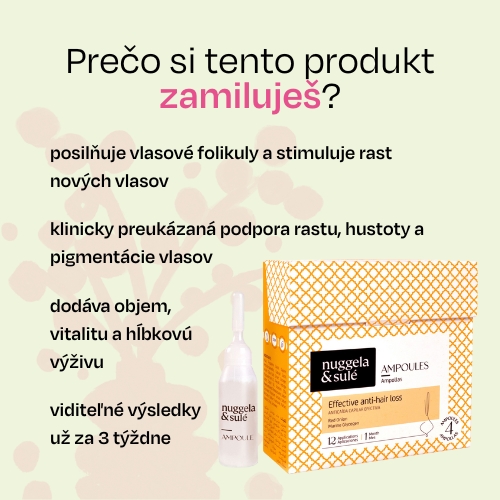 Účinné ampulky proti vypadávaniu vlasov - mesačná kúra Nuggela & Sulé 4x10ml