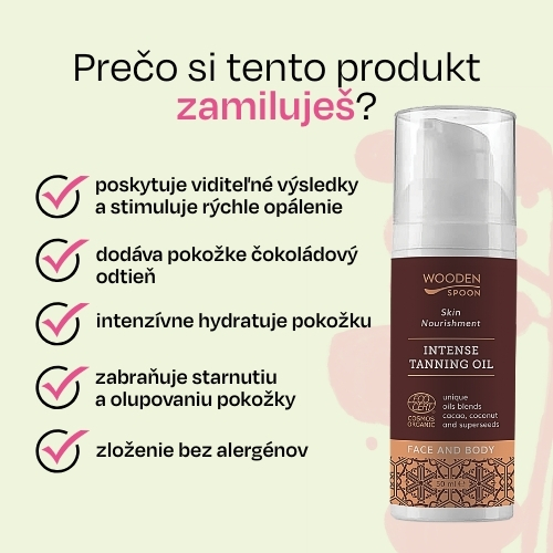 Olej pre intenzívne opálenie Wooden Spoon 50ml