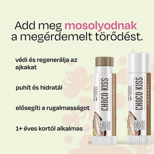 Csokoládés csók ajakbalzsam Wooden Spoon 4,3 ml
