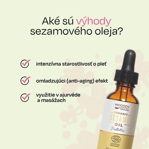 Sezamový olej Wooden Spoon 30 ml