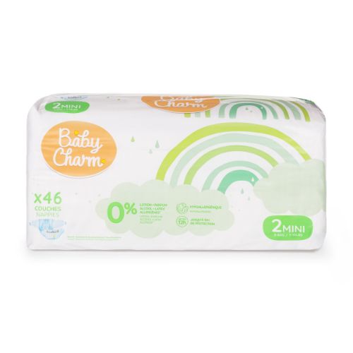Detské plienky Super Dry Flex Mini 3-6 kg BabyCharm 46ks