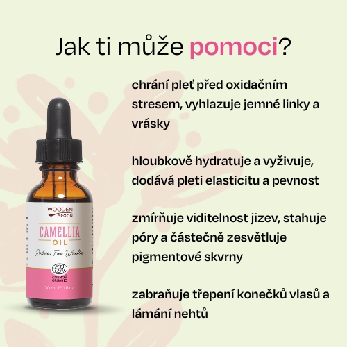 Kaméliový olej Wooden Spoon 30 ml