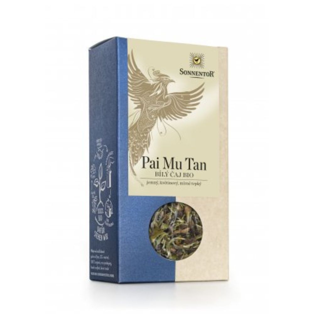 Bílý čaj Pai Mu Tan sypaný čaj Sonnentor 40 g
