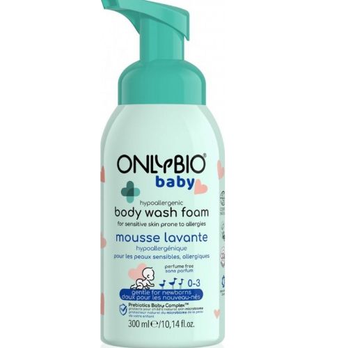 Hypoalergenní mycí pěna pro miminka OnlyBio 300ml
