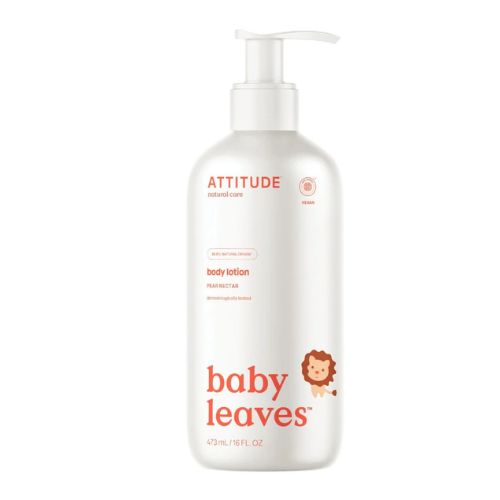 Baby leaves Detské telové mydlo a šampón (2v1) s vôňou Hruškovej šťavy Attitude 473ml