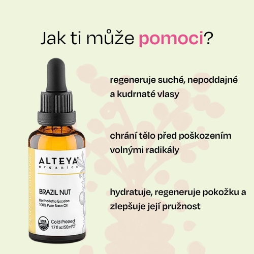 Olej z brazilských para ořechů 100% Alteya Organics 50 ml