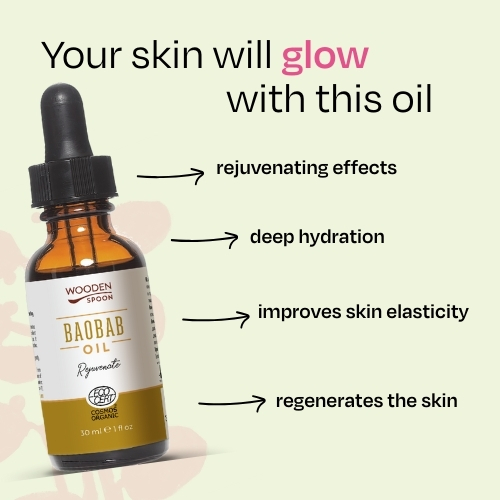 Baobab Oil 100% Organic Wooden Spoon 30 ml
