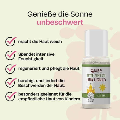 Bio-Sonnenpflegeöl für empfindliche Haut Baby & Family Wooden Spoon 10ml Probe