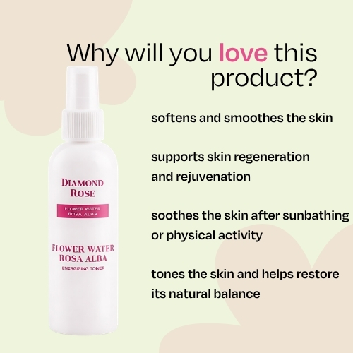 White rose water from white rose Diamond Rose Biofresh 150 ml
