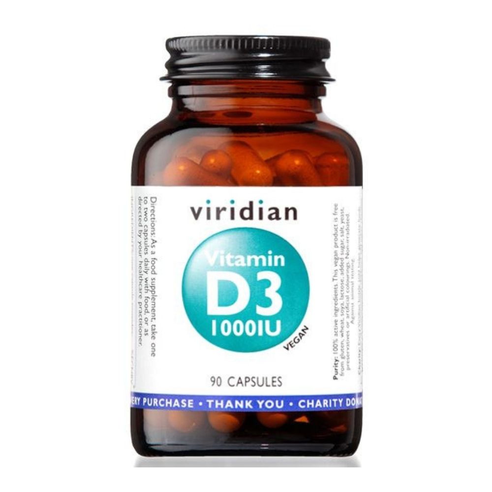 Vitamín D3 1000 IU Viridian 90 kapsúl
