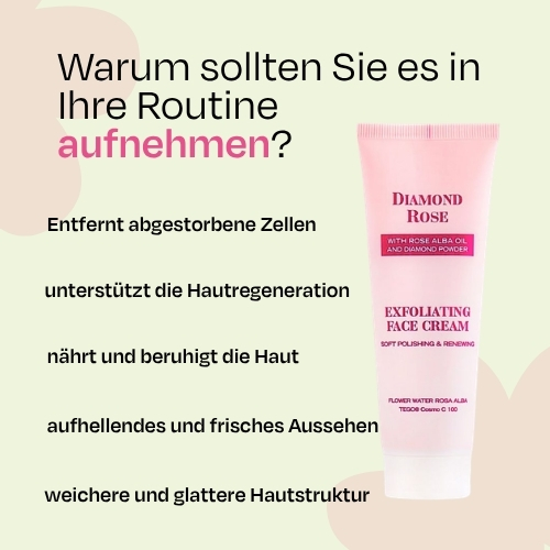 Exfolierendes Gesichtscreme Diamond Rose Biofresh 75 ml