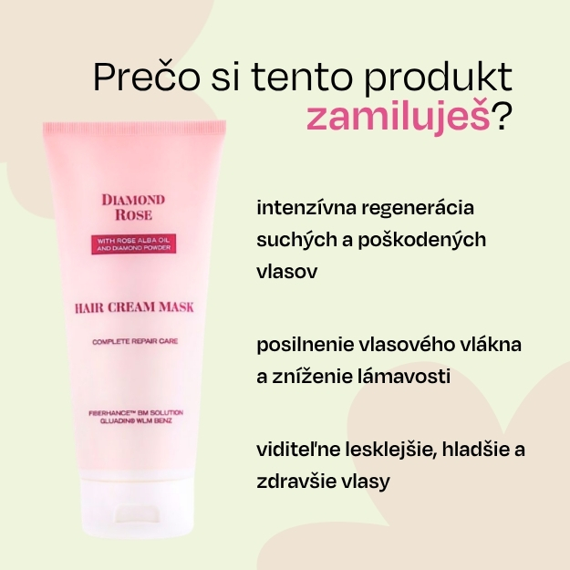 Krémová maska na vlasy Diamond Rose Biofresh 200 ml