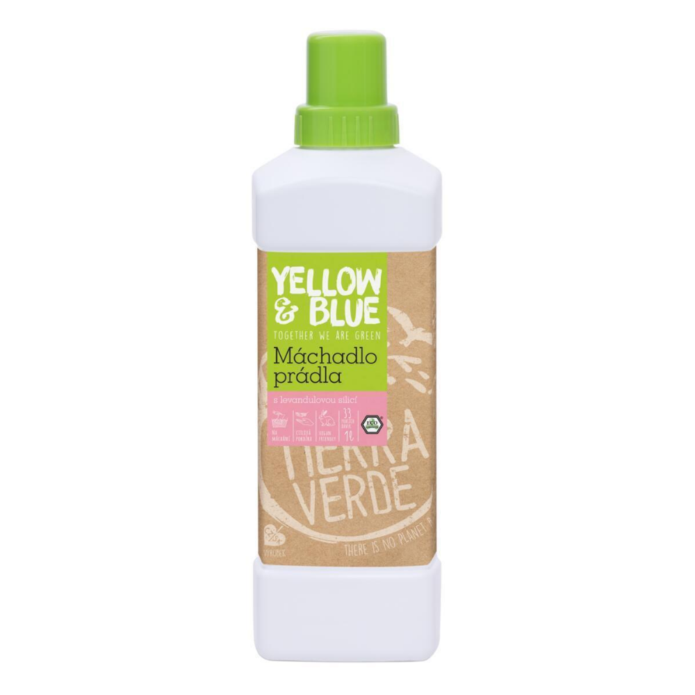 Yellow & Blue plákadlo bielizne s levanduľovou silicou Tierra Verde 1 L