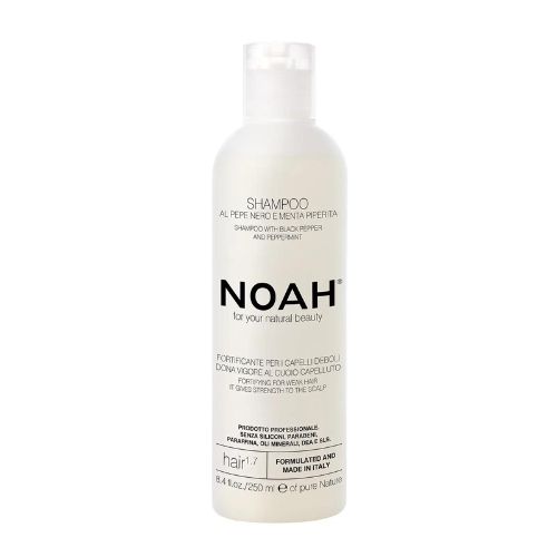Posilňujúci šampón na vlasy Čierne korenie a mäta Noah 250ml